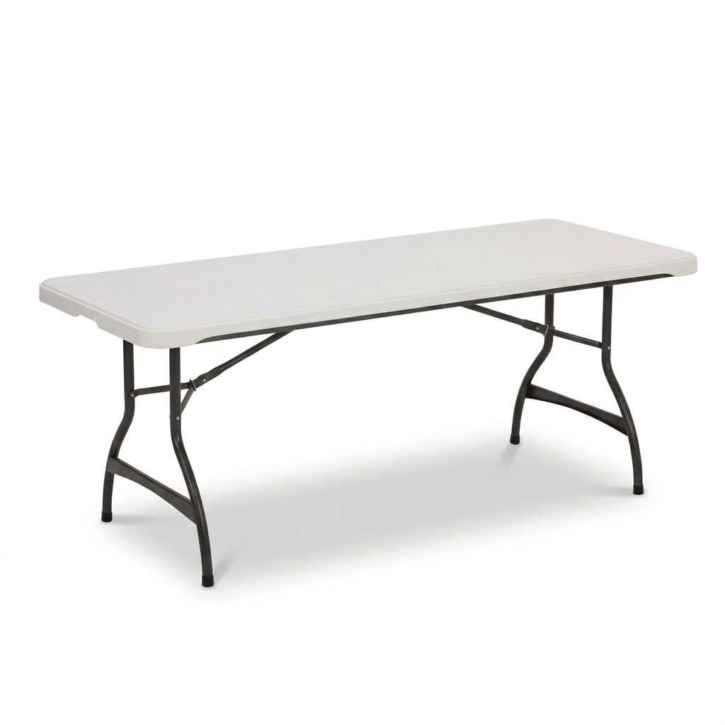 Rectangle Table 6FT rental,event planning, party supplies, equipment rental, celebration, party rentals near me, professional setup